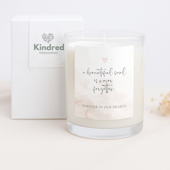 Memorial Candle Gift - A Beautiful Soul Is Never Forgotten