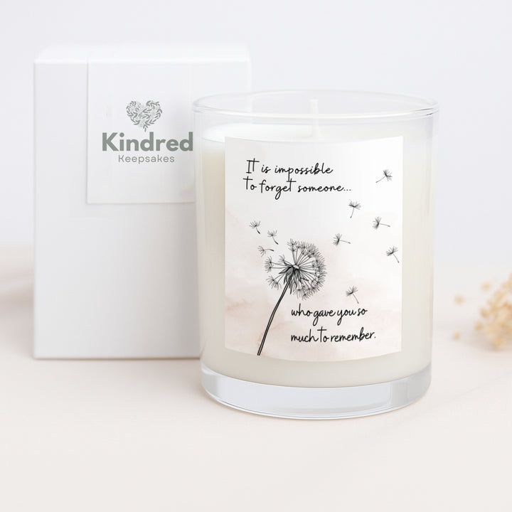 Memorial Candle Gift Unforgettable Love