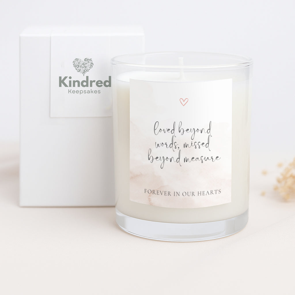 Memorial Candle Gift – Loved Beyond Words