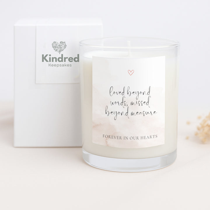 Memorial Candle Gift – Loved Beyond Words