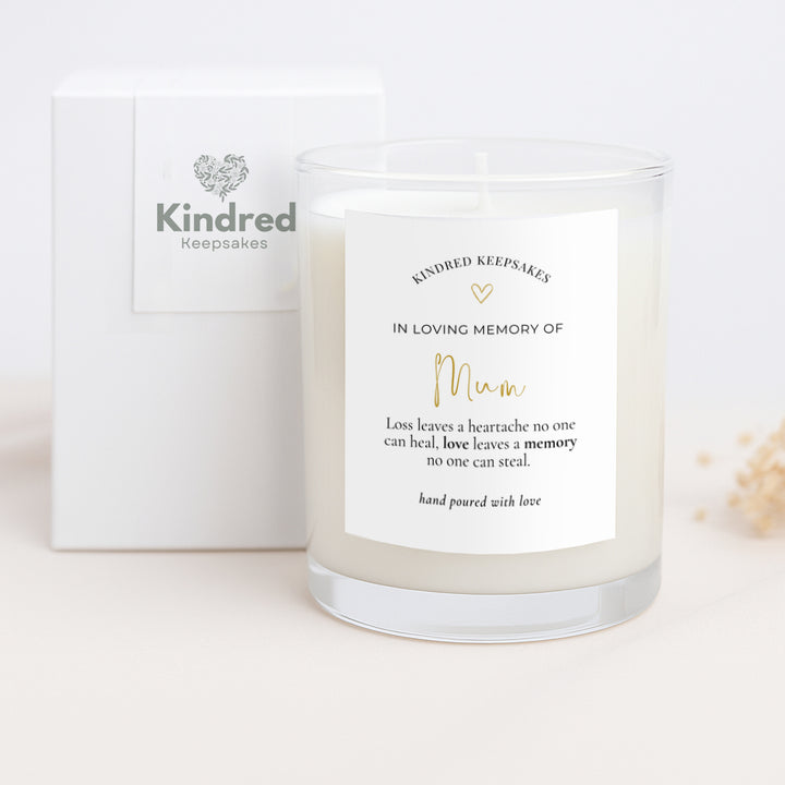 Personalised Candle Gift - In Loving Memory of Mum