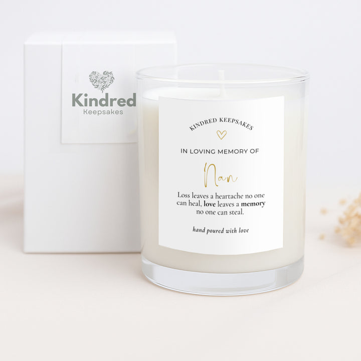 Personalised Candle Gift - In Loving Memory of Nan