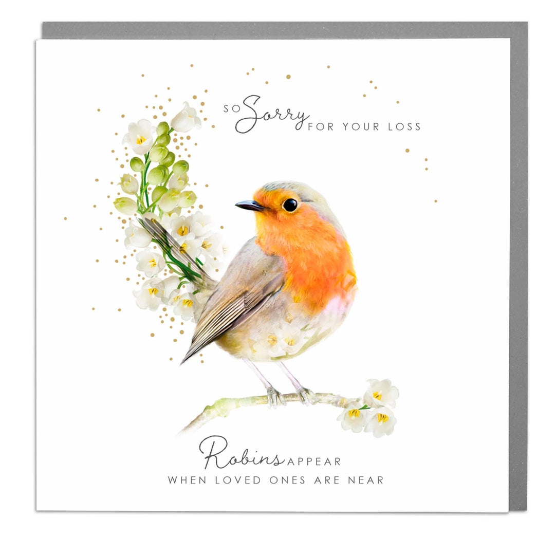 Robin Sympathy Greeting Card