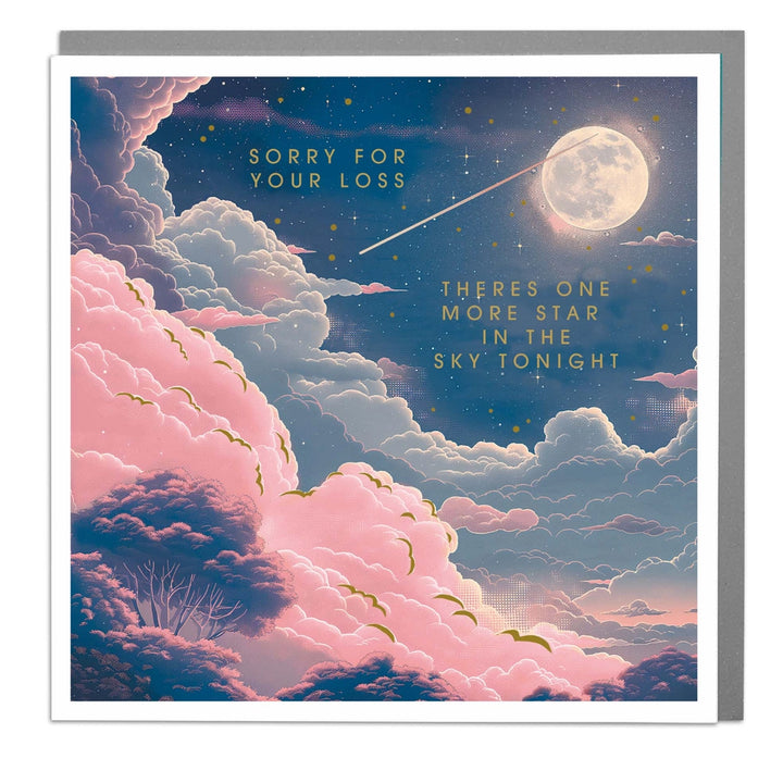 Moonlit Sky Sympathy Greeting Card